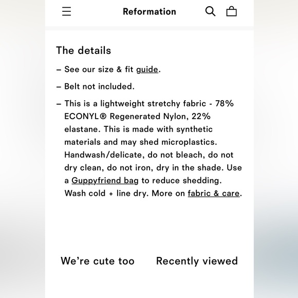 Reformation Victoria One piece swimsuit 
New with tags attached.  Size small - Picture 8 of 11